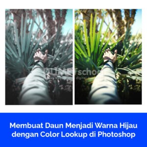 Membuat Daun Menjadi Warna Hijau dengan Color Lookup di Photoshop