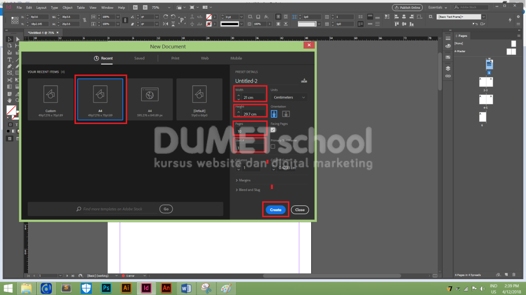 Cara Mencari Error di Adobe Indesign - Kursus Desain Grafis | DUMET School