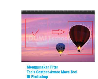 Menggunakam Fitur Tools Content-Aware Move Tool Di Photoshop