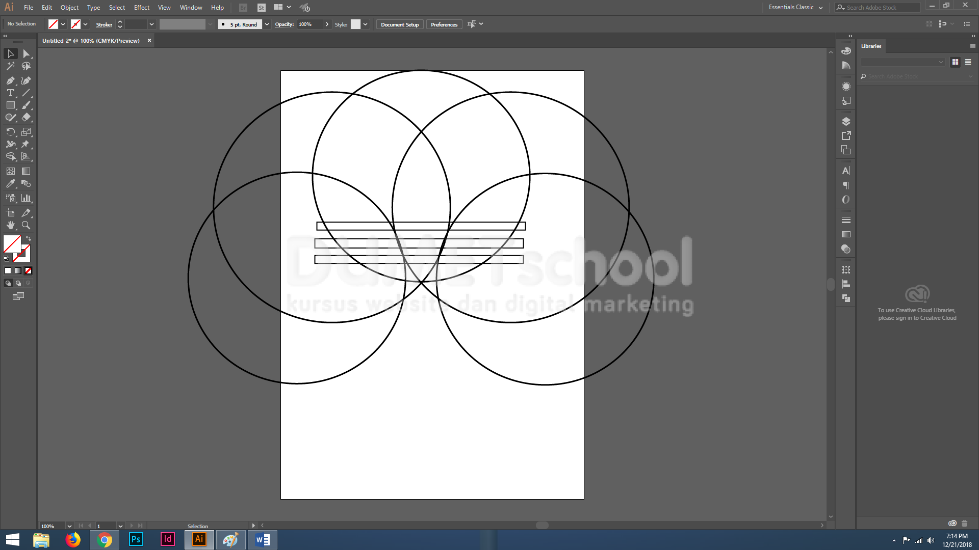 Membuat Logo Adidas dengan Menggunakan Software Pengolah Gambar Adobe  Illustrator - Kursus Desain Grafis | DUMET School