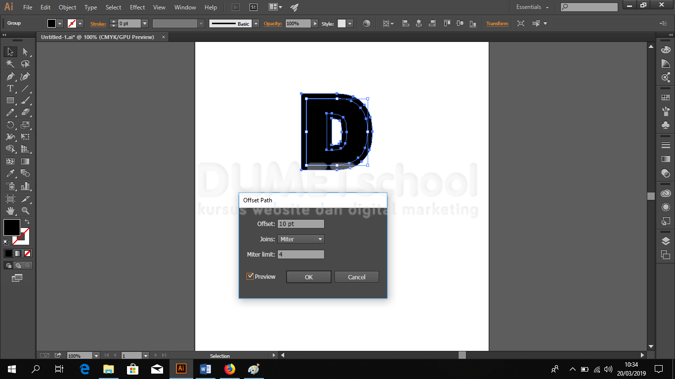 Membuat Custom Drop Caps di Adobe Illustrator Part 2 20032019 gari2 ...