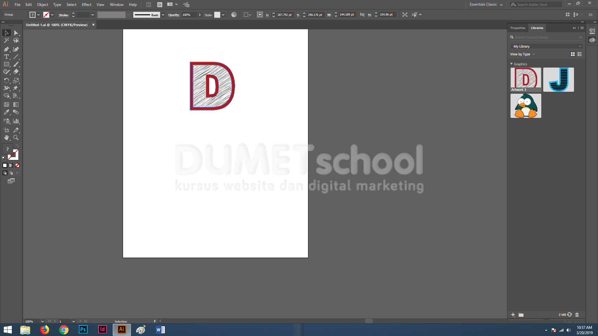 Membuat Custom Drop Caps di Adobe Illustrator Part 2 20032019 gari6 ...