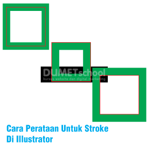 Cara Perataan Untuk Stroke Di Illustrator