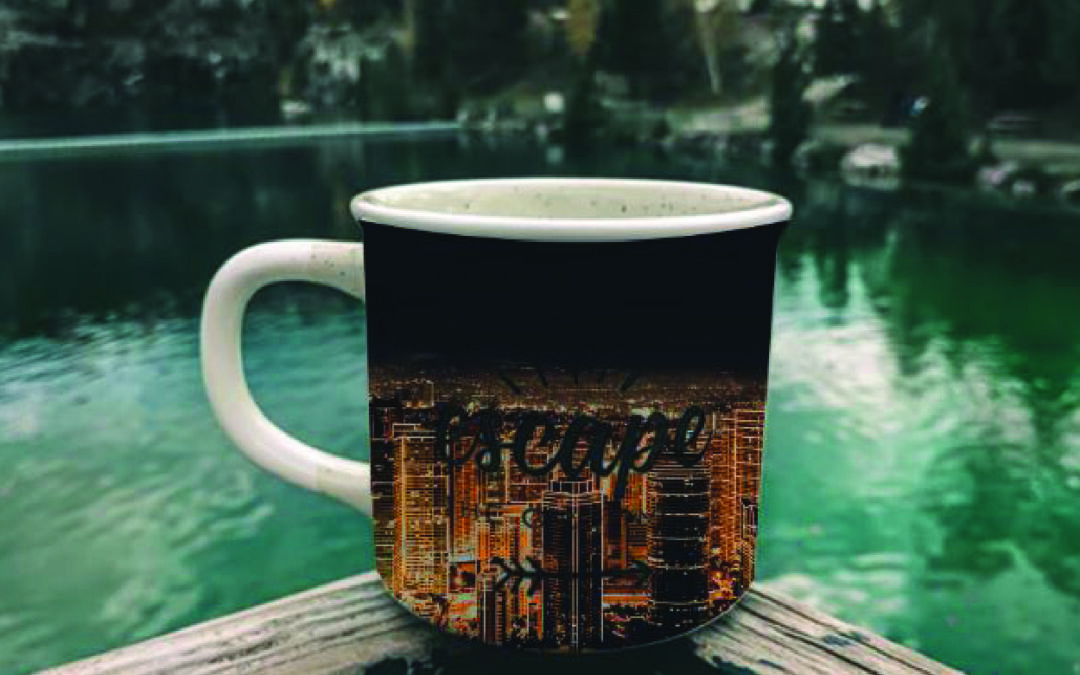 Memasukan Sebuah Desain Kedalam Cangkir Kopi