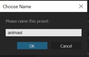 Mengubah Nama Preset Yang Sudah Ada di After Effect