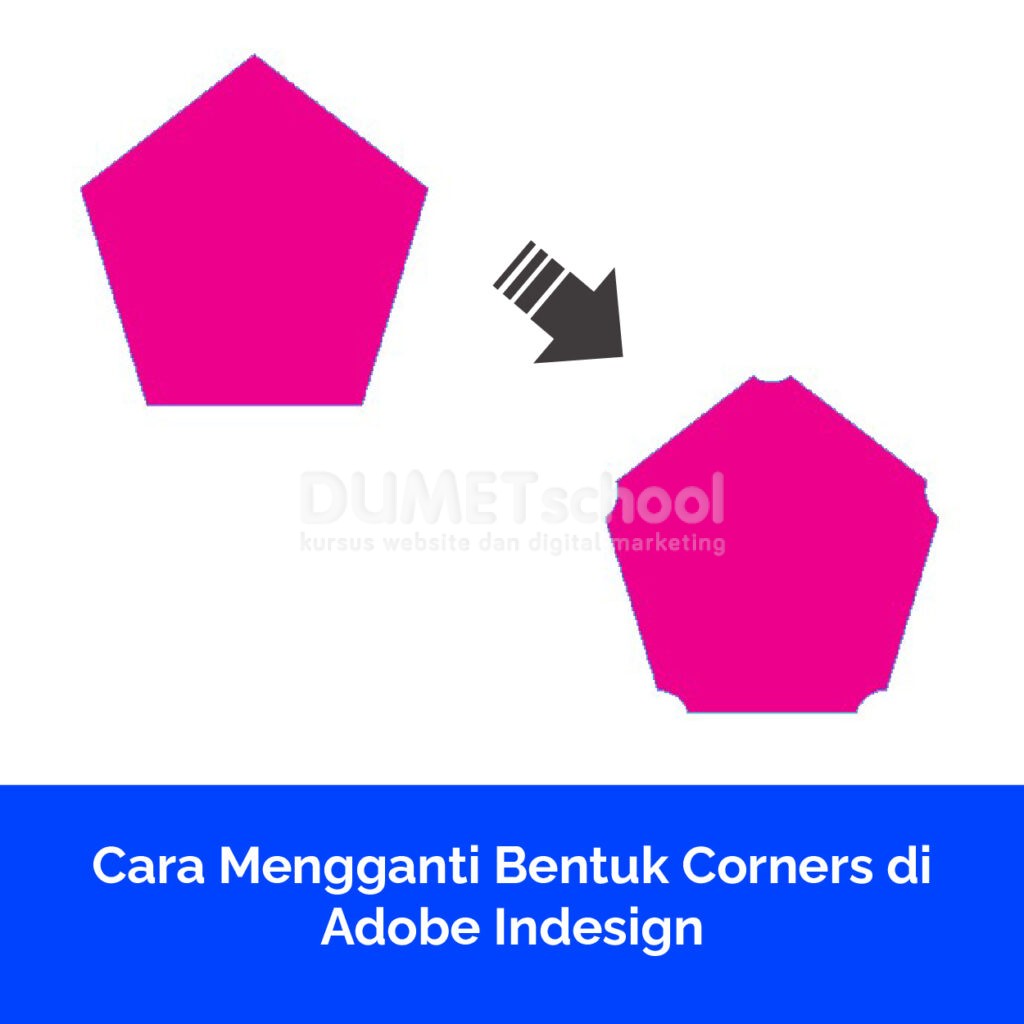 Cara Mengganti Bentuk Corners di Adobe Indesign