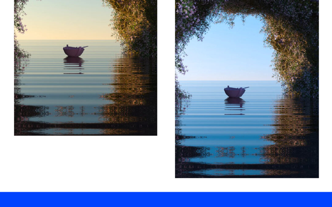 Mengganti Warna Gambar Pantai Lebih Bluesky di Photoshop