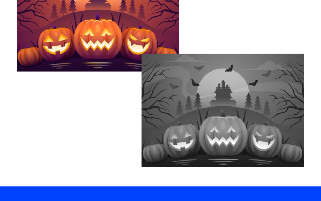 Mengubah Tema Hallowen Menjadi Hitam dan Putih