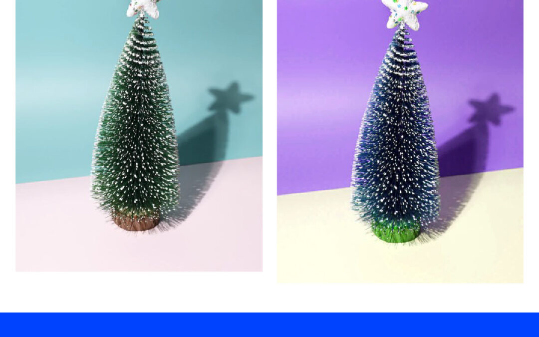 Mengganti Warna Background dan Pohon Natal di Photoshop