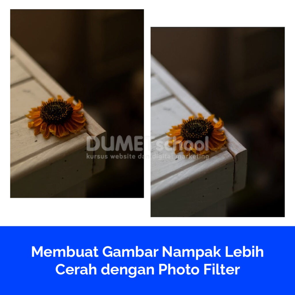 Membuat Gambar Nampak Lebih Cerah dengan Photo Filter