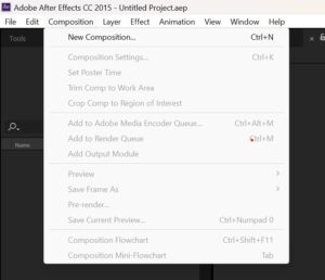 Cara Membuat Dokumen Baru di Adobe After Effect